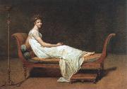 Jacques-Louis  David portrait of madame recamier oil painting